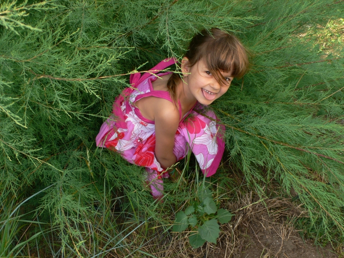 Michelle versteckt sich …