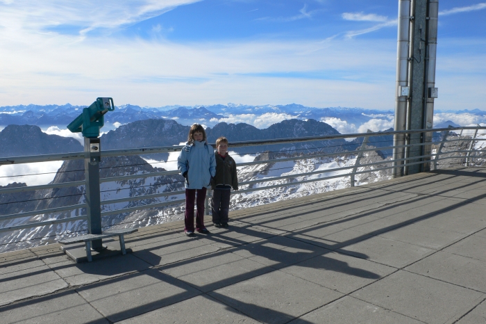 Von der Zugspitze, 2962m, …