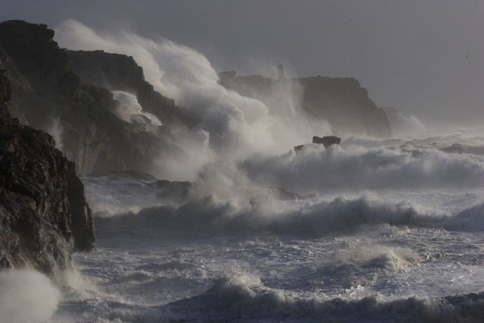 Der Strand im Sturm …