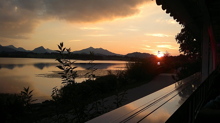 Die untergehende Sonne …