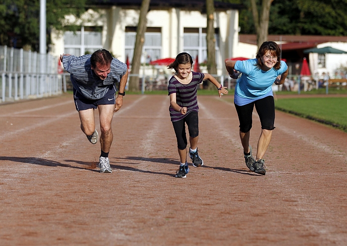 Eine sportliche Familie …
