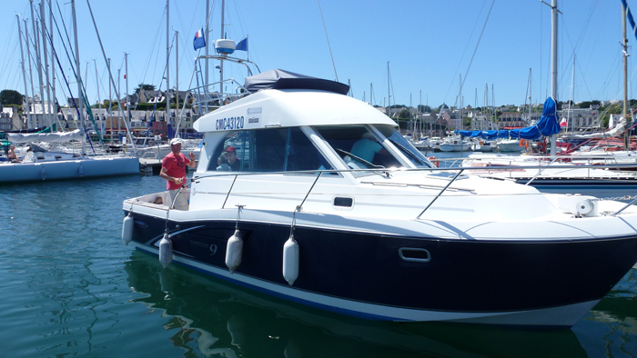 Mit dem Boot von Ute …