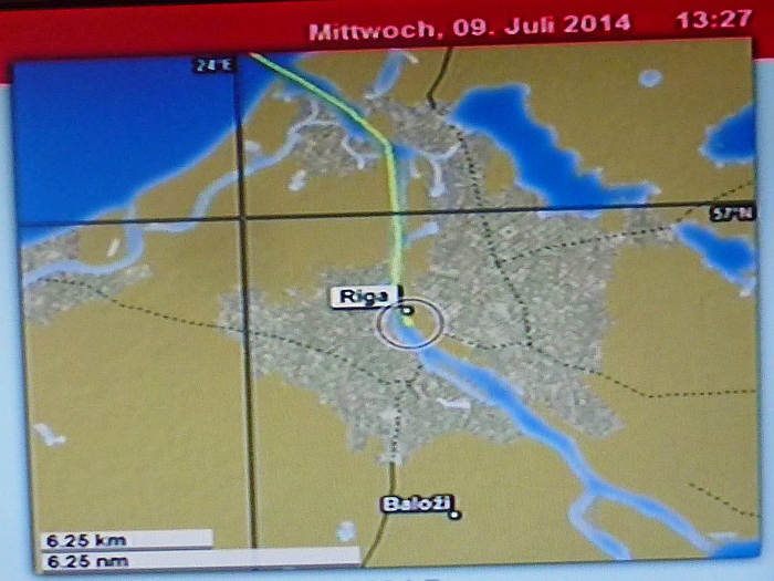 Wir haben direkt in der Stadt ...