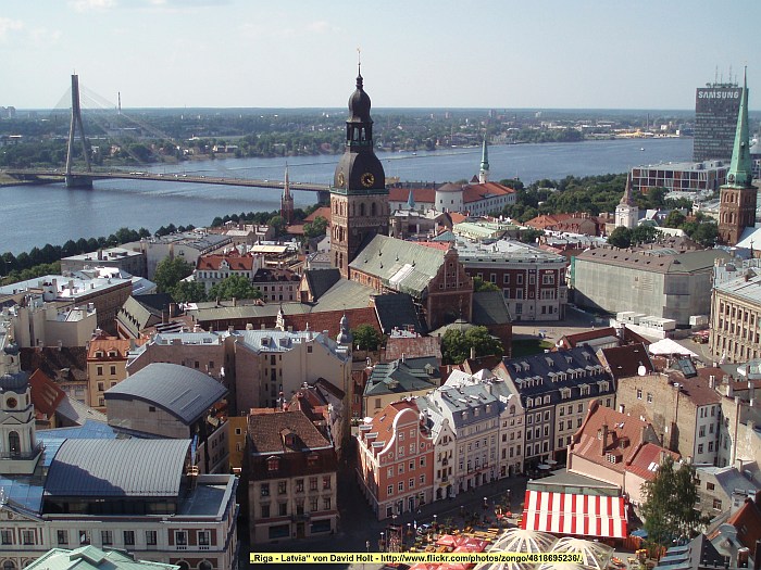 Die Altstadt von Riga am ...